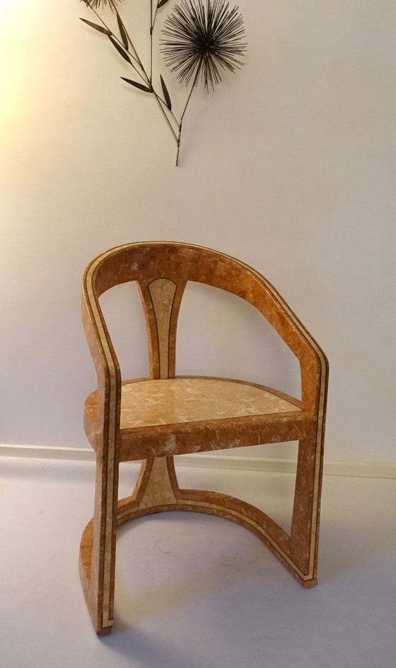 Image 1 of Conjunto de dos sillas Triancolori estilo Maitland Smith, década de 1970