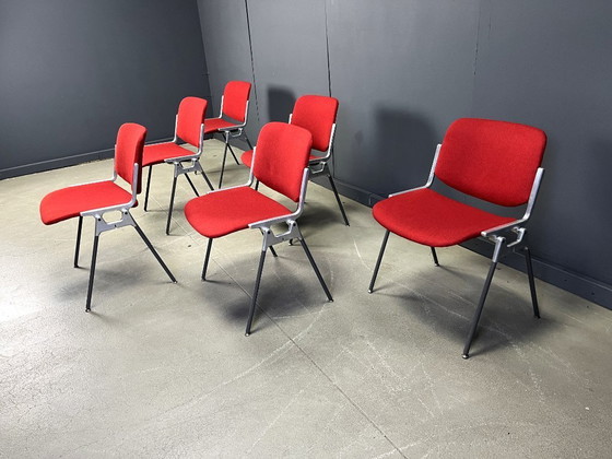 Image 1 of Vintage DSC 106 Side Chairs by Giancarlo Piretti for Castelli, 1970s - set of 6