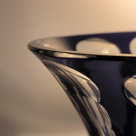 Art Deco geschliffene Glasvase zugeschrieben Johann Oertel für Carl Meltzer & Co., 1925 – Vasen, Crystal (photo 3 of 14)
