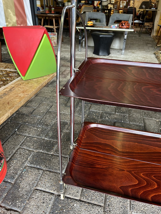 Image 1 of Chariot de service/meuble mural Gerlinol vintage années 60/70