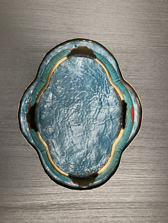 Image 1 of Jardinera de cloisonné