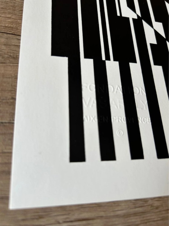 Set 6 Op Art Prints by Victor Vasarely - "Linéaires" (Éditions du Griffon,1973), Lithographs & prints, Paper (photo 11 of 20)