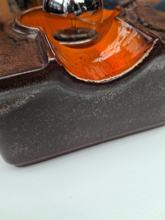 Image 1 of Westdeutsche glasierte Fat Lava-Wandleuchter aus Keramik, hergestellt von Goebel, 1970er Jahre
