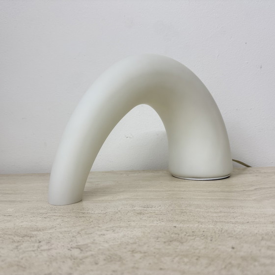 Image 1 of Fontana Arte Thor glass table lamp , 1980s Italy