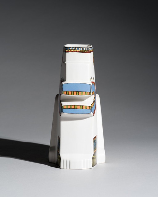 RARE Rosenthal Javier Mariscal Serie "Leones" Vase Postmodern Graphic