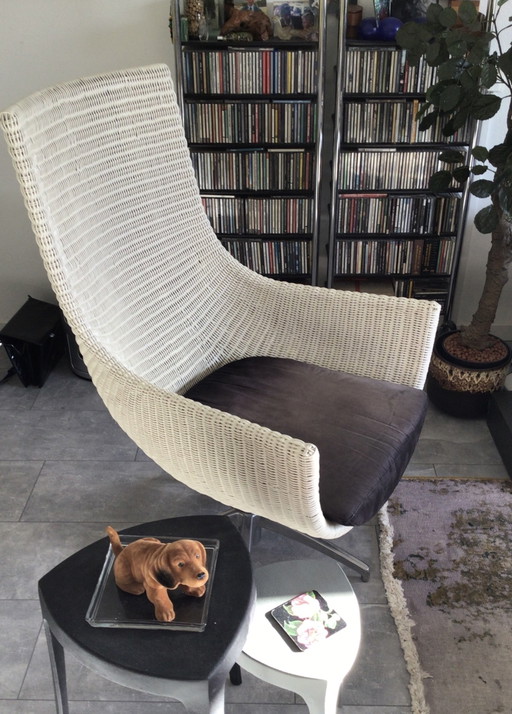 Rotan draaifauteuil