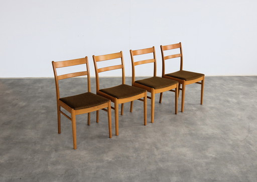 4X Vintage Swedish Dining Chairs