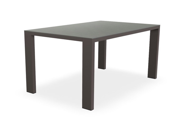 Image 1 of 4xBert Plantagie Felp chairs with armrests and Bert Plantagie Edge table 160x100 ceramic with steel