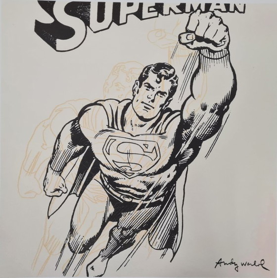 Image 1 of D'après Andy Warhol, Superman, années 1980, lithographie