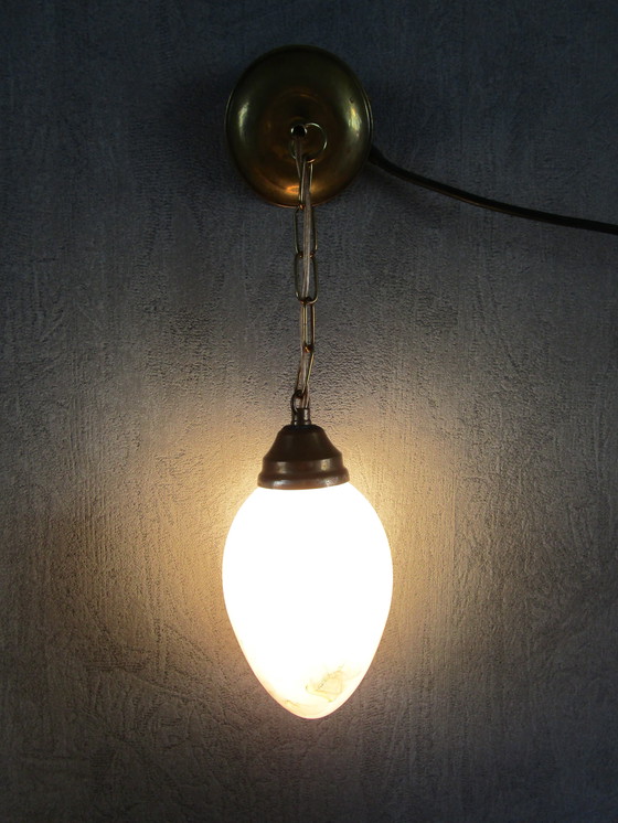 Image 1 of Bellissima lampada a sospensione/lampada da ingresso in opalino