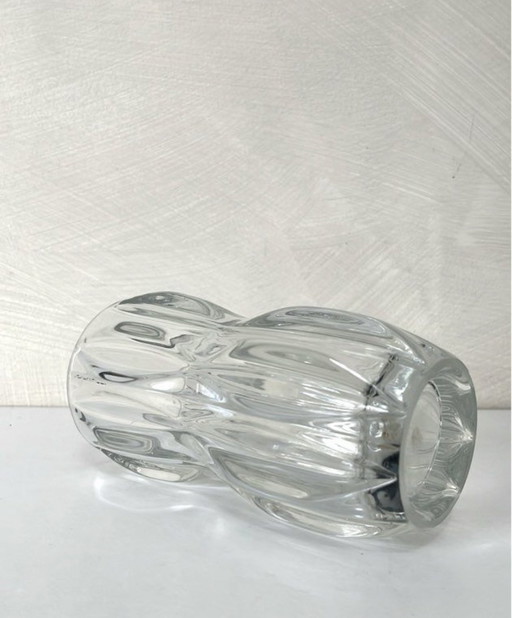 Vaso vintage SKLO Union di Jan Schmidt in vetro