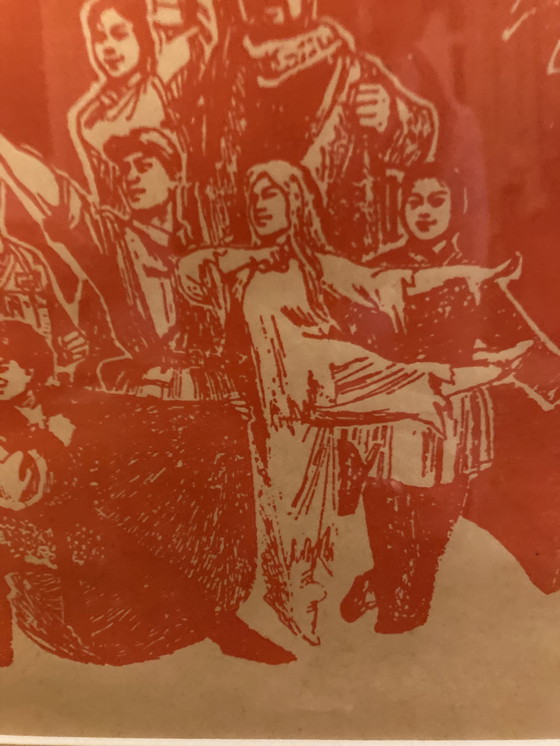 Image 1 of 60er jaren Chinese propaganda poster 