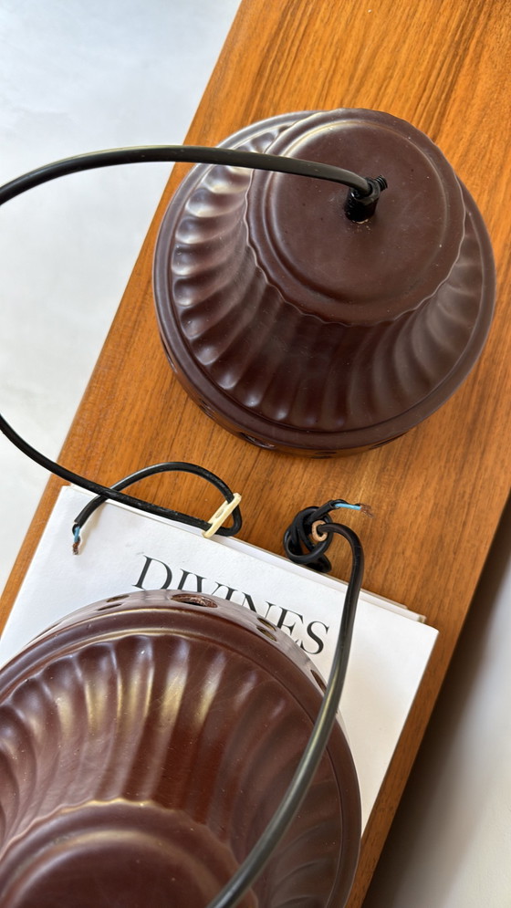 Image 1 of Set di lampade a sospensione in ceramica Herda