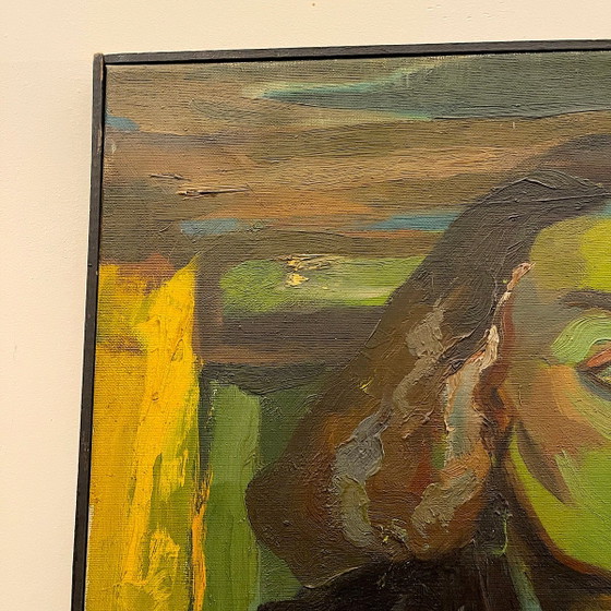 Luc Perot, Colette Woman Wearing, 1947, Huile sur Toile – Peintures et dessins, Canvas, Wood (photo 9 of 11)