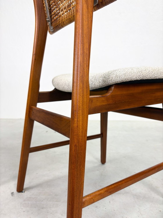 Set of Vintage Dining Chairs with Woven Cane Backrest – Wood (photo 19 of 19)