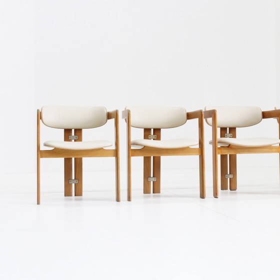 Image 1 of Pamplona Eetkamer Stoelen Van Augusto Savini Voor Pozzi Italië 1965, Set Van 4