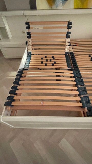 Hülsta lits-jumeaux met 2 nachtkastjes, Tweepersoonsbedden, Mdf, Hout, Crème (foto 6 van 9)