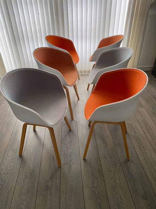 Set of 6 HAY "About A Chair" AAC22 chairs