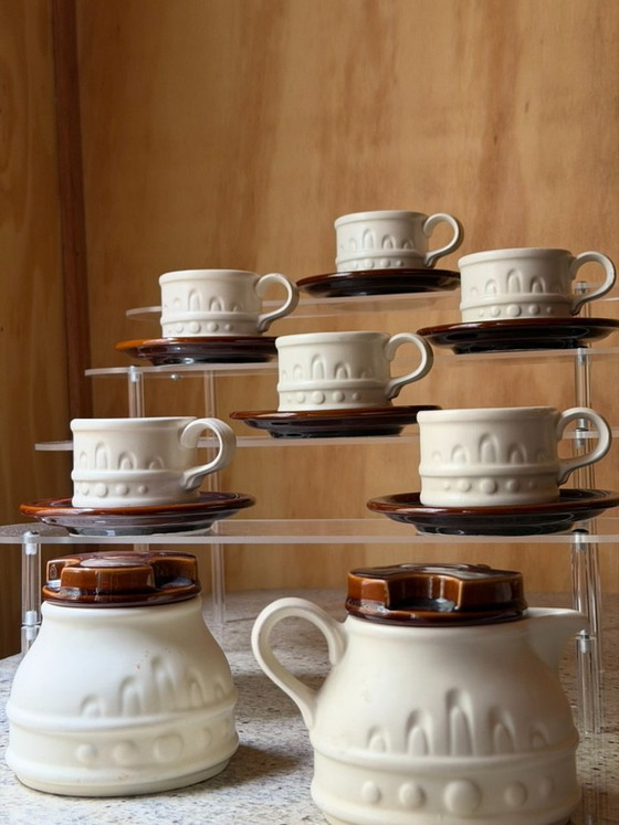 Servizio da caffè vintage Carlton Ware, composto da 14 pezzi in ceramica, stile metà secolo, con tazzine da (photo 5 of 16)
