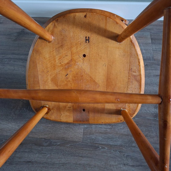 Ercol Windsor Stoel Model 400, Designed by Lucian Ercolani – Eetkamerstoelen, Wood (photo 8 of 9)