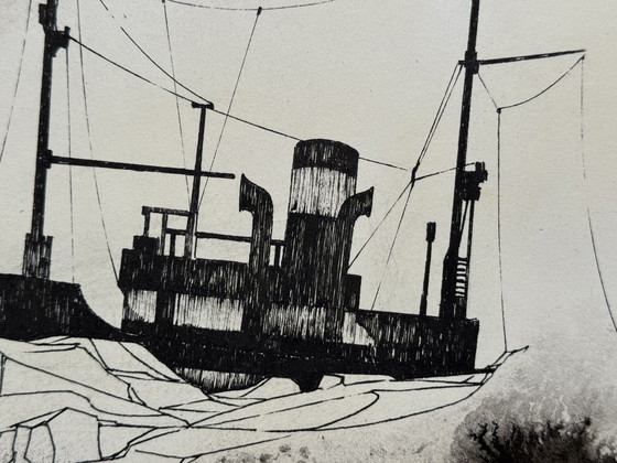 Image 1 of Eugene Eechaut (1928-2019) - Tusche-Diptychon (1970)