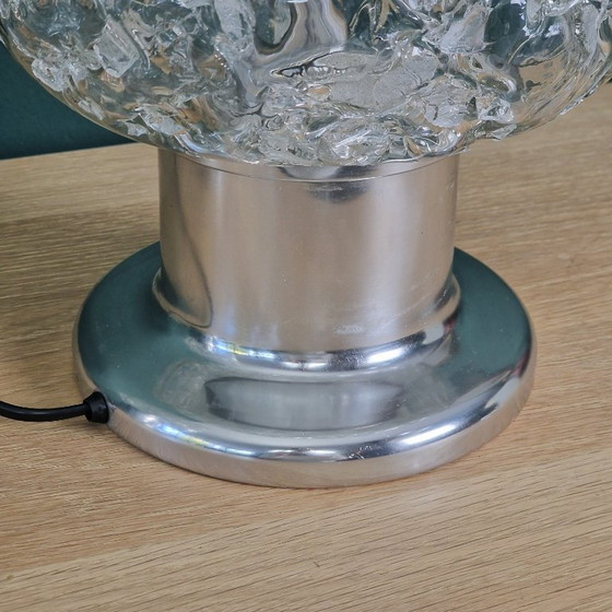 Image 1 of Set van 2 vintage tafellampen van Doria Leuchten. Glas en metaal. Retro / space age. Duitsland 1960 / 1970.