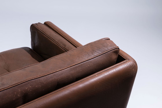 Image 1 of Large 3 seat leather Sofa Model V11A  by Illum Wikkelsø