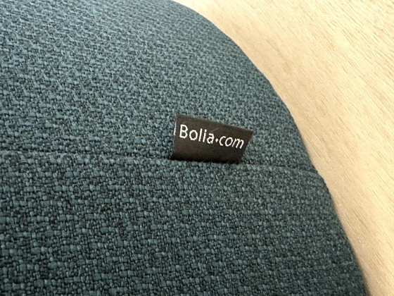 Pouf Bolia Grab Petit Ø40 Bleu OOOJA Design – Poufs & repose-pieds, Leather, Textile (photo 3 of 5)