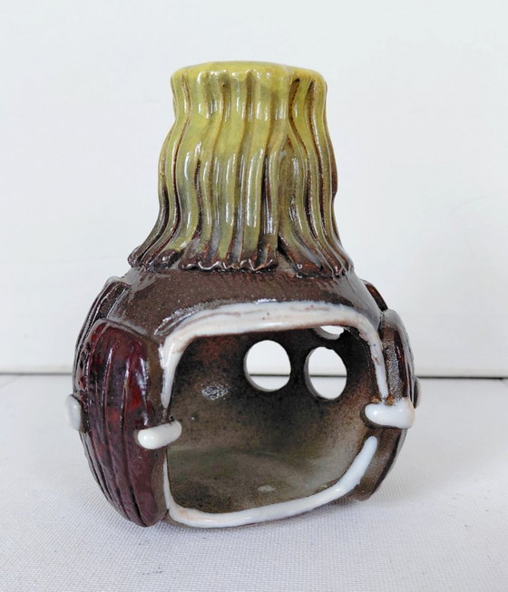 Vintage Brutalist Ceramic Mood Light, 1970s Studio – Brutalist Keramik, Candle holders (photo 3 of 11)