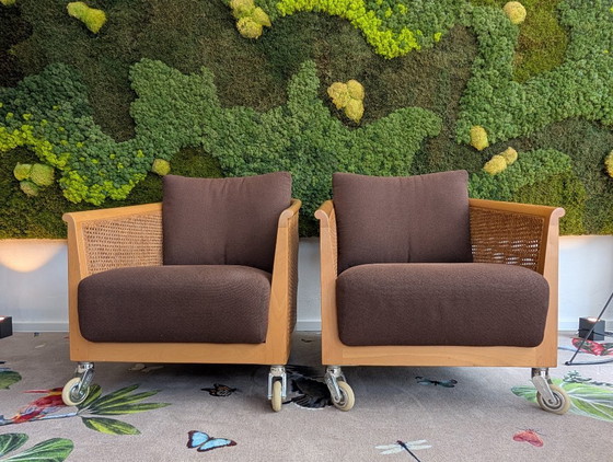 Image 1 of 2x Flexform Mozart armchair
