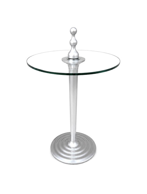 2 tavolini laterali Leolux Zygo – bijzettafels, Glass, Metal (photo 2 of 6)