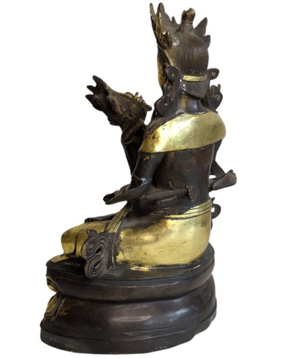 Yab-Yum tantrique vintage en bronze doré – Circa 1960 – Objets déco, Gold (photo 6 of 13)