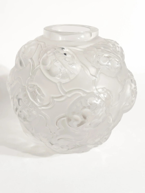 Lalique 'Coccinelle' Crystal Vase, 1980s (photo 6 of 9)