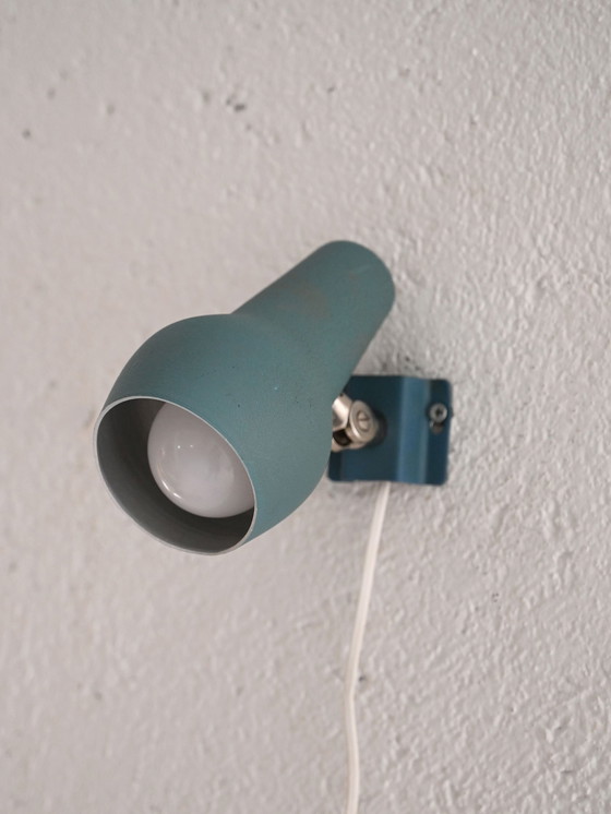 Image 1 of Lampada da parete scandinava blu degli anni 1950/60