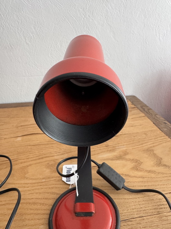 Veneta Lumi Vintage Space Age Set Lampade da scrivania Rosso Fuoco – Metal (photo 7 of 13)