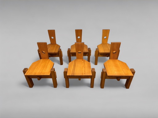 6 Stühle von Erwin Egel für Dieter Güllert