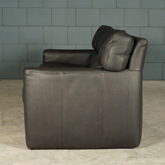 Design Driezitsbank – Zwart Leder – Brühl – 3-5 zitsbanken, Leather (photo 8 of 12)