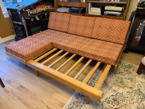 Image 1 of Mid-century jaren 60 daybed met originele bekleding