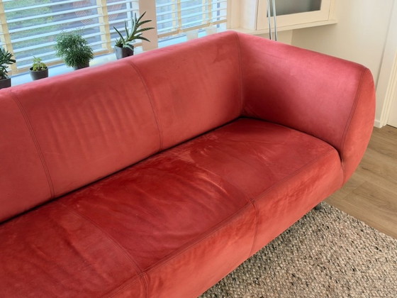 Gelderland Young 2.5-seater sofa, 3-5 seaters, Leather, Metal, Red, Modern (photo 10 of 15)