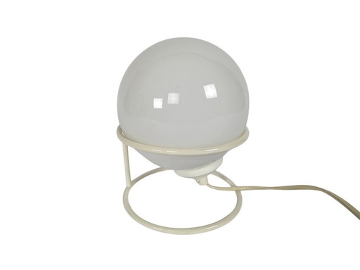 Woja - Lampe de table globe - style Space Age - métal et verre - années 70