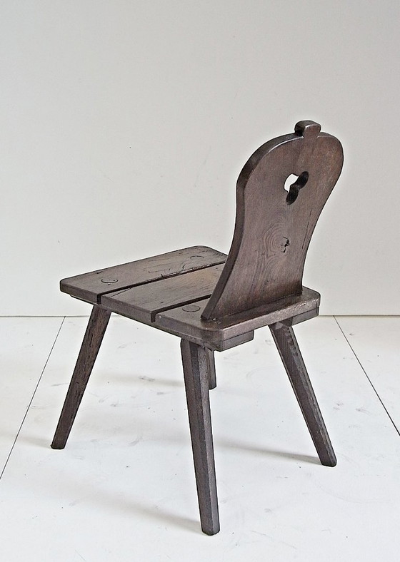 Image 1 of Set da giardino ALFONS, tavolo con 2 sedie, realizzato a mano, in rovere massello, anni '70