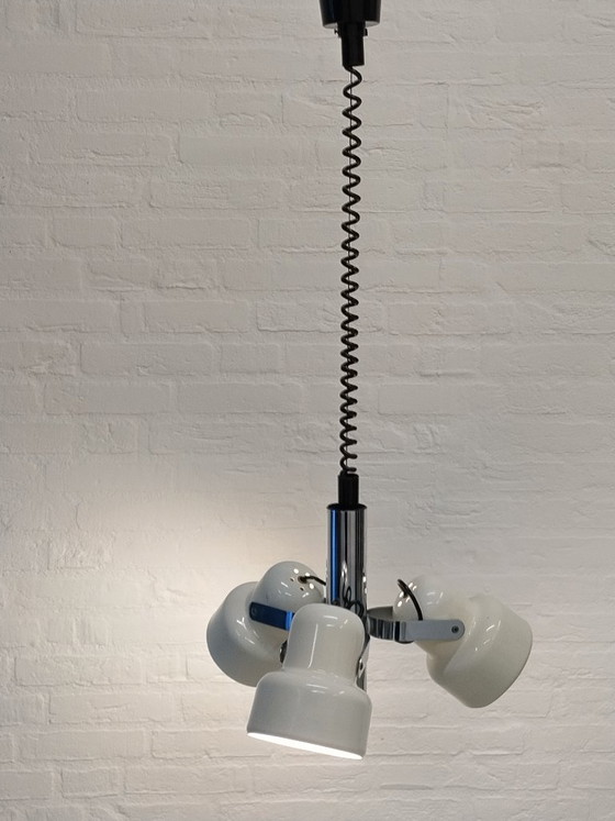 Lampada a sospensione a 3 faretti – Vintage – Lampade a sospensione, Metal (photo 7 of 8)