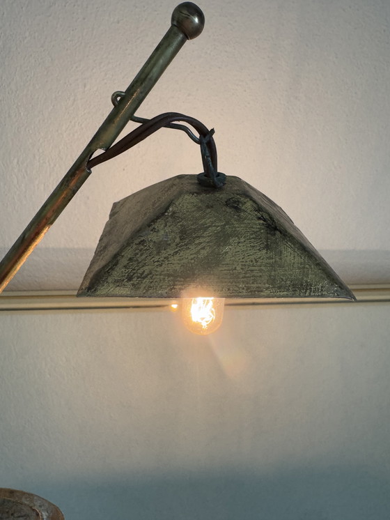 Image 1 of Lampada in bronzo Hakuli Israele anni '50