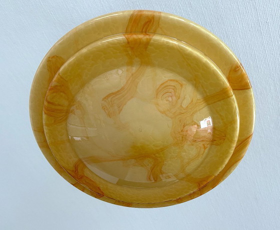 Image 1 of Lampe pendante en verre Art Déco
