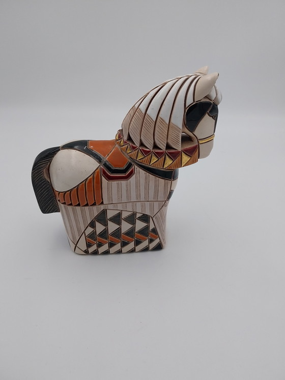 Image 1 of 1 x Artisania Rinconada keramisch paard 1970's Uruguay handgemaakt 