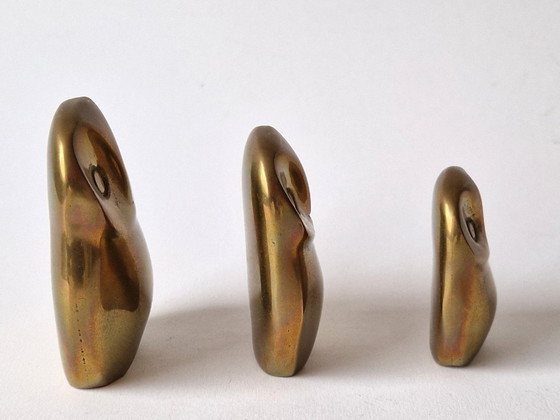 Image 1 of Caravell Design - 3 hiboux en cuivre