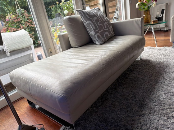 Rolf Benz Ego G crema – Chaise longue, Pelle, Metallo (photo 2 of 5)