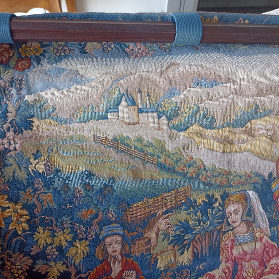 Image 1 of Esclusivo set di arazzi in 7 pezzi "Le Chant de la Vigne" – Marc Waymel (1988) – 66% lana