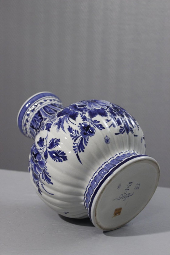 Image 1 of Große Vase/Lampenfuß von Royal Delft, Code CG 1962, Holland