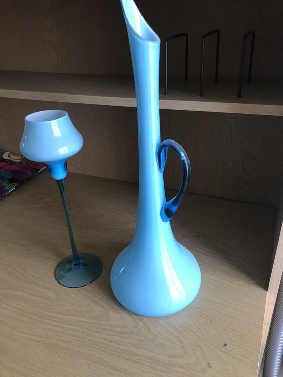 Image 1 of Carafe and Vintage Glass